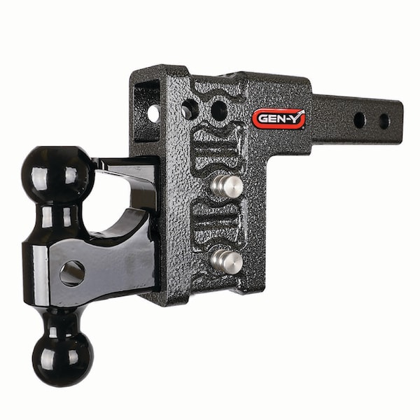 Gen-Y Hitch MEGA-DUTY 2 Shank 5 Drop 2K TW 16K Hitch & GH-051 Dual-Ball & GH-032 Pintle Lock GH-523 - main